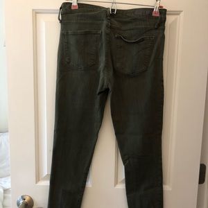Calvin Klein green jeans size 6